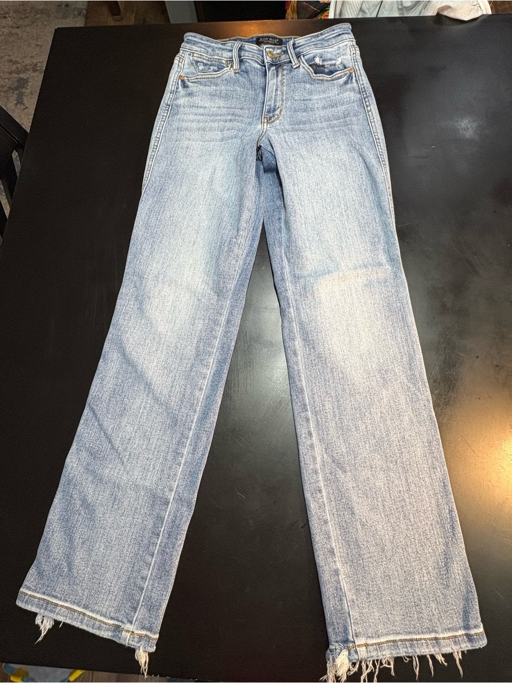 Judy Blue Light Wash Flare Wide Leg Jeans